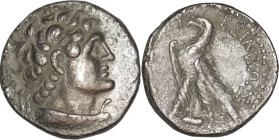 PTOLEMAIC KINGS of EGYPT. 
Ptolemy VI Philometor. 180-145 BC. AR Didrachm (20.2mm, 6.41 g). Uncertain mint in Cyprus. 
Obv: Diademed head of Ptolemy I...