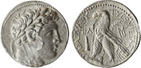Greek
PHOENICIA, Tyre. 126/5 BC-AD 65/6. AR Shekel (30.5mm, 13.82 g). Dated CY 35 (92/1 BC). 
Obv: Laureate head of Melkart right, lion skin around ne...