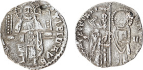 Medieval Coins
ITALY. Venice. Antonio Venier (1382-1400). Grosso.
Obv: S M VENETI ANTO VENERIO / DVX.
Doge, standing right, and St. Mark, standing fac...