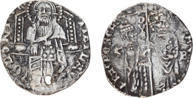 Medieval Coins
ITALY. Venice. Antonio Venier (1382-1400). Grosso.
Obv: S M VENETI ANTO VENERIO / DVX.
Doge, standing right, and St. Mark, standing fac...