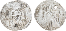 World Coins
ITALY. Venice. Antonio Venier (1382-1400). Grosso. Obv: ANTO VЄNЄRIO / DVX / S M VЄNЄTI. Doge, standing right, and St. Mark, standing faci...
