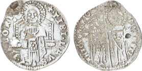 Antonio Venier doge LXII, 1382-1400. Grosso, AR (22 mm, 1.74 g). ANTO’•VENERIO – •S•M•VENETI S.