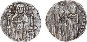 Antonio Venier doge LXII, 1382-1400. Grosso, AR (18 mm, 1.86 g). ANTO’•VENERIO – •S•M•VENETI S.