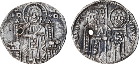 Antonio Venier doge LXII, 1382-1400. Grosso, AR (19 mm, 1.94 g). ANTO’•VENERIO – •S•M•VENETI S.