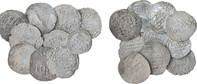 Islamic Coins silver, Lot of 10 Coins,(37.00 g).