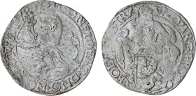 World Coins
NETHERLANDS. Gelderland. Lion Dollar or Leeuwendaalder (1648).
Obv: MO ARG PROC CONFOE BEL GEL.
Knight standing left, head right, holding ...