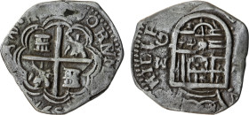 Philip II (1556-1598). 2 reales. 1598. Granada. M. (Cal-331). Ag. (25 mm, 5.06 g). 
Rare. VF