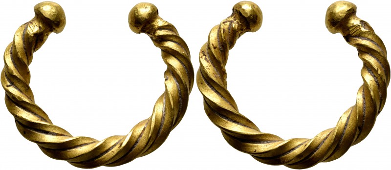 CELTIC, Uncertain. Circa 1100-500 BC. 'Ring Money' (Gold, 29 mm, 16.27 g). A twi...