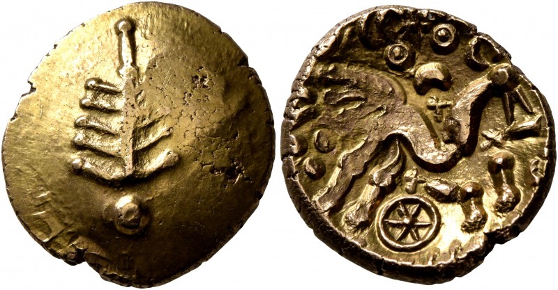 CELTIC, Britain. Dobunni. Corio, circa 30-15 BC. Stater (Gold, 18 mm, 5.47 g, 8 ...