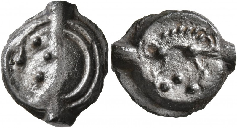 CELTIC, Northwest Gaul. Aulerci Eburovices. Circa 50-30 BC. Cast unit (Potin, 19...