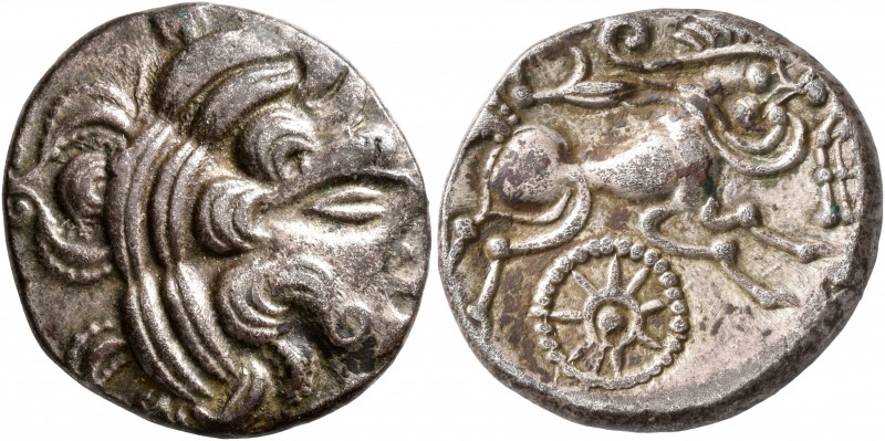 CELTIC, Northwest Gaul. Redones. Circa 60-50 BC. Stater (Billon, 21 mm, 6.46 g, ...