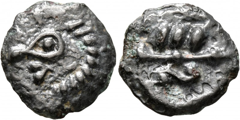 CELTIC, Northeast Gaul. Bellovaci. Circa 60-30/25 BC. Cast unit (Potin, 17 mm, 3...