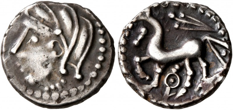 CELTIC, Central Gaul. Lemovices. Circa 100-50 BC. Quinarius (Silver, 14 mm, 1.90...