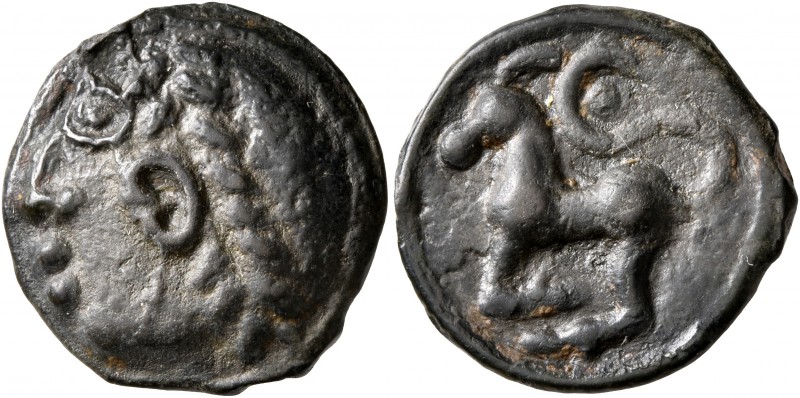 CELTIC, Central Gaul. Sequani. Circa 100-50 BC. Cast unit (Potin, 19 mm, 4.24 g,...