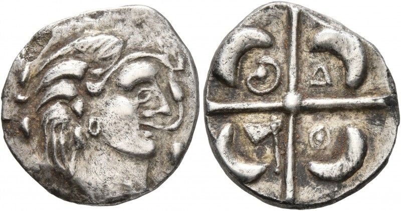CELTIC, Southern Gaul. Longostaletes. 2nd century BC. Drachm (Silver, 17 mm, 3.1...