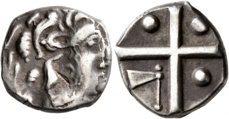CELTIC, Southern Gaul. Longostaletes. 2nd century BC. Drachm (Silver, 14 mm, 3.5...