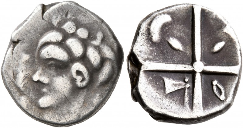 CELTIC, Southern Gaul. Volcae-Tectosages. 2nd century BC. Drachm (Silver, 15 mm,...