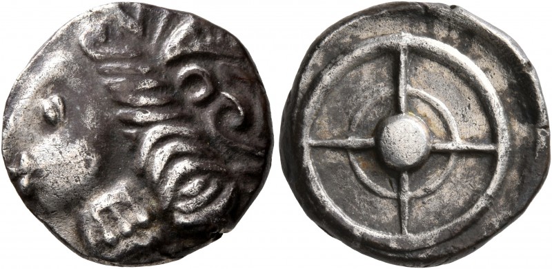 CELTIC, Southern Gaul. Uncertain tribe. Circa 2nd century BC. Drachm (Silver, 17...
