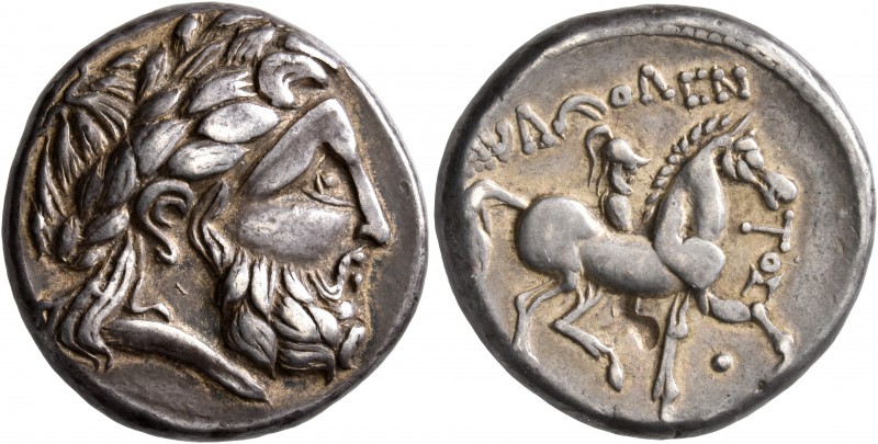 CELTIC, Lower Danube. Uncertain tribe. Circa 2nd century BC. Tetradrachm (Silver...