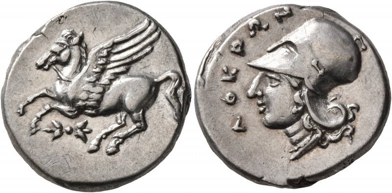 BRUTTIUM. Lokroi Epizephyrioi. Circa 350-275 BC. Stater (Silver, 21 mm, 8.70 g, ...