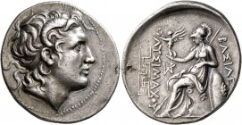 KINGS OF THRACE. Lysimachos, 305-281 BC. Tetradrachm (Silver, 31 mm, 17.09 g, 12 h), Magnesia ad Maeandrum, circa 297/6-282/1. Diademed head of Alexan...