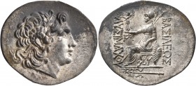 KINGS OF THRACE. Lysimachos, 305-281 BC. Tetradrachm (Silver, 36 mm, 16.89 g, 12 h), Byzantion, circa 120-110. Diademed head of Alexander the Great to...