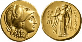 KINGS OF MACEDON. Alexander III ‘the Great’, 336-323 BC. Stater (Gold, 19 mm, 8.57 g, 2 h), 'Amphipolis', struck under Kassander, circa 310-300. Head ...