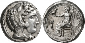 KINGS OF MACEDON. Alexander III ‘the Great’, 336-323 BC. Tetradrachm (Silver, 25 mm, 17.30 g, 3 h), Aigai (?), struck under Antipater, circa 328/7-323...