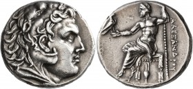 KINGS OF MACEDON. Alexander III ‘the Great’, 336-323 BC. Tetradrachm (Silver, 27 mm, 17.10 g, 1 h), Pella, struck under Antigonos II Gonatas, circa 27...