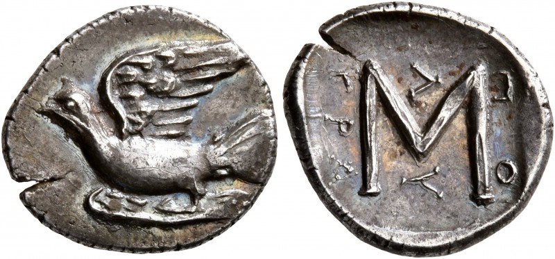 SIKYONIA. Sikyon. Circa 100-60 BC. Triobol (Silver, 16 mm, 2.39 g, 6 h), Polykra...