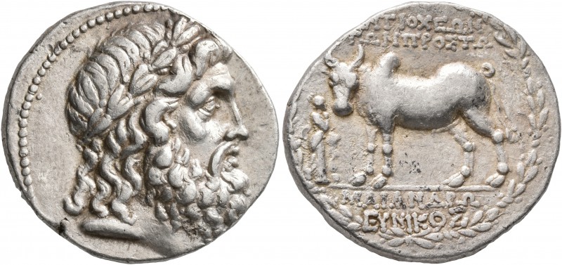 CARIA. Antioch ad Maeandrum. Circa 85-80 BC. Tetradrachm (Silver, 25 mm, 16.29 g...