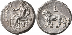 CILICIA. Tarsos. Mazaios, satrap of Cilicia, 361/0-334 BC. Stater (Silver, 20 mm, 11.08 g, 8 h). &#67649;&#67663;&#67659;&#67669;&#67667;&#67654; ('b'...
