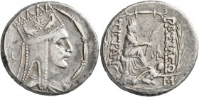 KINGS OF ARMENIA. Tigranes II ‘the Great’, 95-56 BC. Tetradrachm (Silver, 25 mm, 15.70 g, 1 h), Tigranokerta, circa 80-68. Draped bust of Tigranes II ...