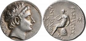 SELEUKID KINGS OF SYRIA. Antiochos III ‘the Great’, 223-187 BC. Tetradrachm (Silver, 27 mm, 16.99 g, 1 h), Seleukeia on the Tigris, after 220. Diademe...