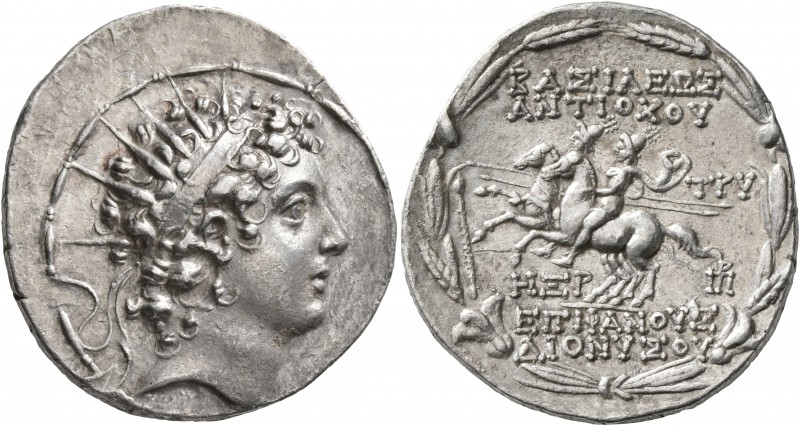 SELEUKID KINGS OF SYRIA. Antiochos VI Dionysos, 144-142 BC. Tetradrachm (Silver,...