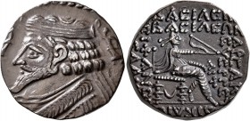KINGS OF PARTHIA. Phraatakes, circa 2 BC-AD 4. Tetradrachm (Billon, 26 mm, 9.80 g, 12 h), Seleukeia on the Tigris, SE 311 = 1 BC. Diademed and draped ...