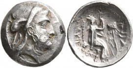 KINGS OF PERSIS. Baydād (Bagadat), late 3rd or early 2nd century BC. Drachm (Subaeratus, 19 mm, 3.45 g, 1 h). Head of Baydād to right, with short bear...