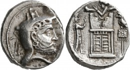 KINGS OF PERSIS. Autophradates (Vadfradad) II, early-mid 2nd century BC. Tetradrachm (Silver, 19 mm, 16.81 g, 12 h), Istakhr (Persepolis). Bearded hea...