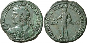 THRACE. Philippopolis. Caracalla, 198-217. Medallion (Bronze, 41 mm, 41.91 g, 6 h), 214. AYT K M AYP CEYH ANTΩNEINOC Laureate bust of Caracalla to lef...