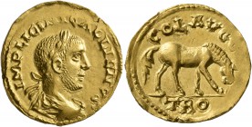 TROAS. Alexandria Troas. Gallienus, 253-268. 'Aureus' (Gold, 22 mm, 6.98 g, 9 h), struck north of the Danube with dies stolen from the mint of Alexand...