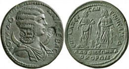 PHRYGIA. Laodicea ad Lycum. Julia Domna, Augusta, 193-217. Medallion (Orichalcum, 40 mm, 37.21 g, 7 h), Ai. Peisoneines, archon for the fourth time. I...