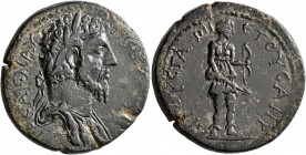 CILICIA. Augusta. Marcus Aurelius, 161-180. Tetrassarion (Orichalcum, 30 mm, 20.96 g, 7 h), CY 151 = 170/1. AYTO KAIC M AYP [ANTΩ...] Laureate, draped...