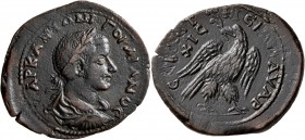 CILICIA. Elaiussa-Sebaste. Gordian III, 238-244. Hexassarion (Bronze, 34 mm, 14.44 g, 7 h). MAPK•ANTΩNI•ΓOPΔIANOC Laureate, draped and cuirassed bust ...