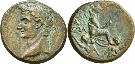 CILICIA. Mallus. Gaius (Caligula) (?), 37-41. Diassarion (Orichalcum, 23 mm, 7.43 g, 11 h). Laureate head of Caligula to left. Rev. MAΛ/ΛΩ/TΩN The cit...