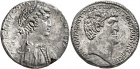 Mark Antony and Cleopatra. Tetradrachm (Silver, 25 mm, 14.84 g, 1 h), Antiochia on the Orontes or a mint further to the South, circa 36 BC. BACIΛICCA ...