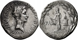 Octavian, 44-27 BC. Cistophorus (Silver, 26 mm, 11.99 g, 12 h), Ephesus, 28 BC. IMP•CAESAR•DIVI•F•COS•VI•LIBERTATIS•P•R•VINDEX• Laureate head of Octav...