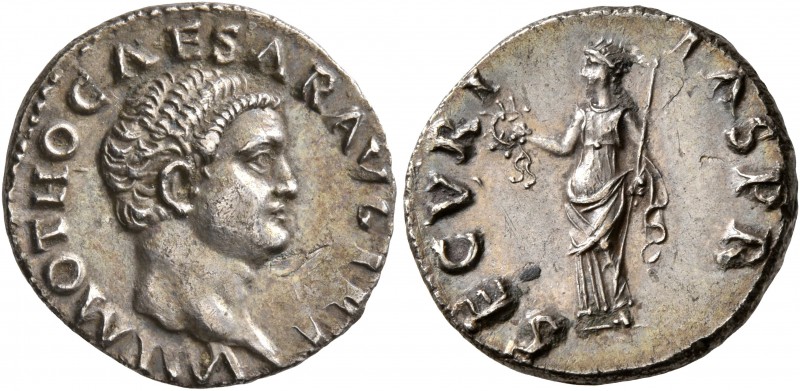 Otho, 69. Denarius (Silver, 18 mm, 3.34 g, 7 h), Rome, 15 January-16 April 69. I...