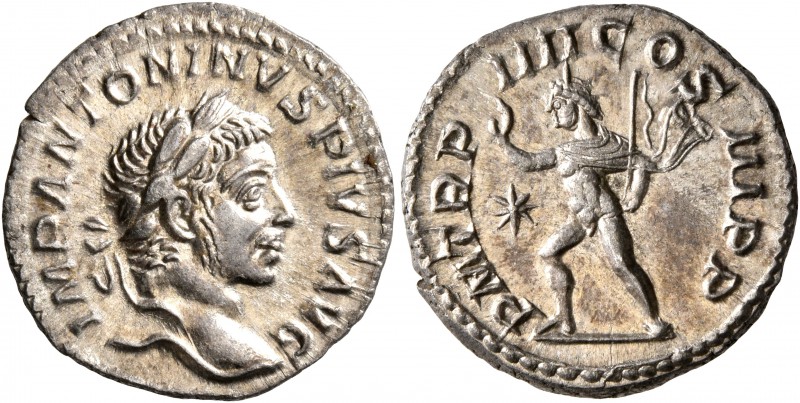 Elagabalus, 218-222. Denarius (Silver, 18 mm, 3.08 g, 6 h), Rome, 221. IMP ANTON...