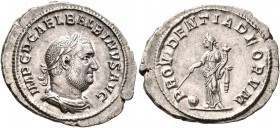 Balbinus, 238. Denarius (Silver, 21 mm, 2.70 g, 11 h), Rome, circa April-June 238. IMP C D CAEL BALBINVS AVG Laureate, draped and cuirassed bust of Ba...