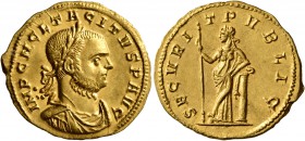 Tacitus, 275-276. Aureus (Gold, 22 mm, 4.83 g, 11 h), Serdica, November-December 275. IMP C M CL TACITVS P AVG Laureate, draped and cuirassed bust of ...